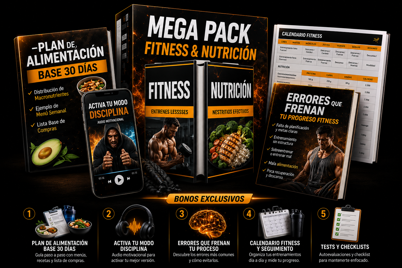 Mega Pack Fitness y Nutrición